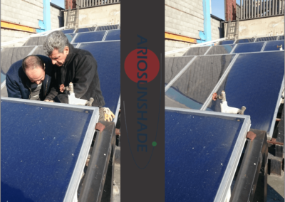 سیستم حرارتی خورشیدی ظرفیت 3200لیتر-کامرانیه-مهندس بینا